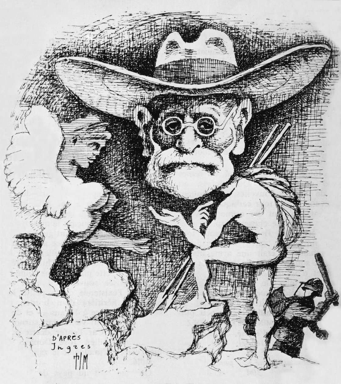 Oedipus Complex (engraving) door School French