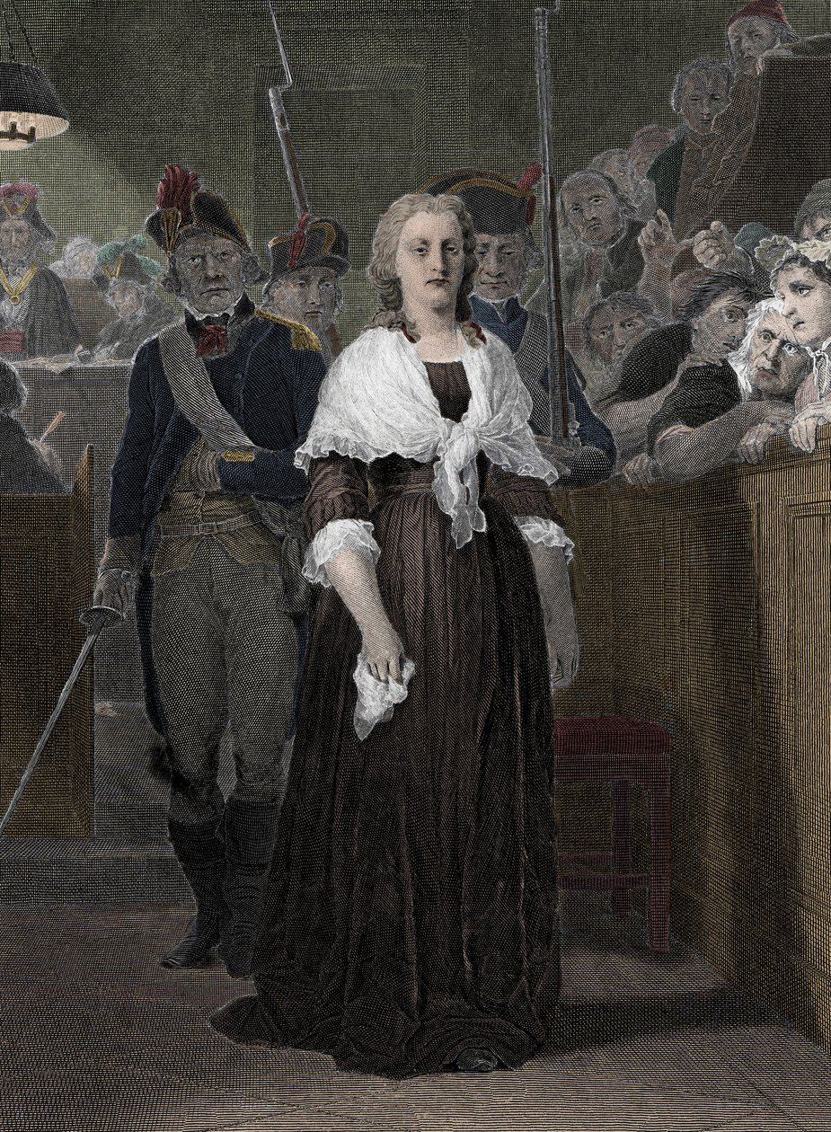Koningin Marie Antoinette (1755-1793) Veroordeeld door het Revolutionaire Hof in oktober 1793 door School French
