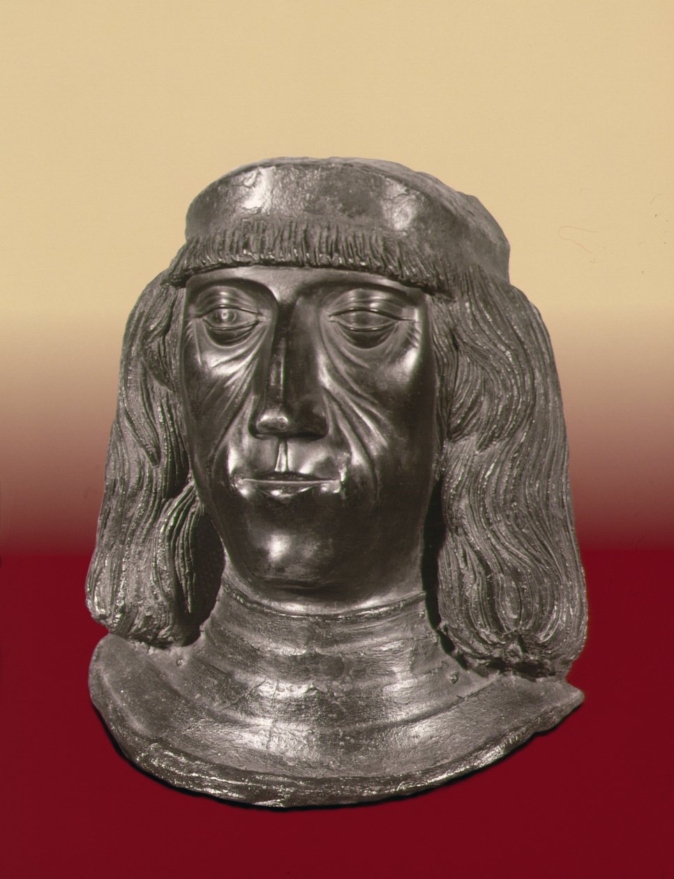 Portretbuste van de Heilige Roomse Keizer Maximiliaan I (1459-1519) door School German