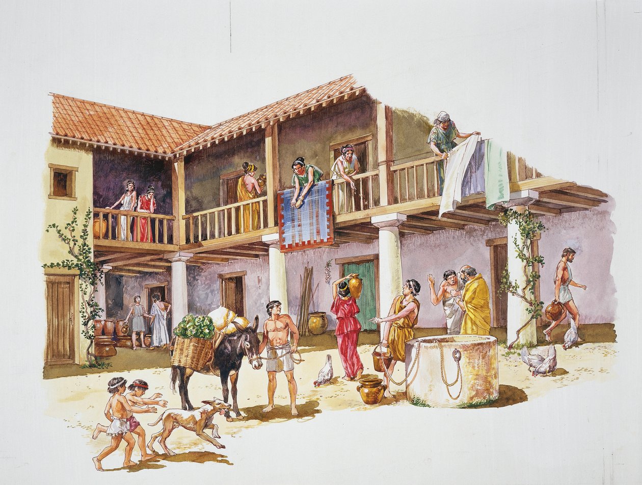 Oud Athene - reconstructie van een huis door School Italian