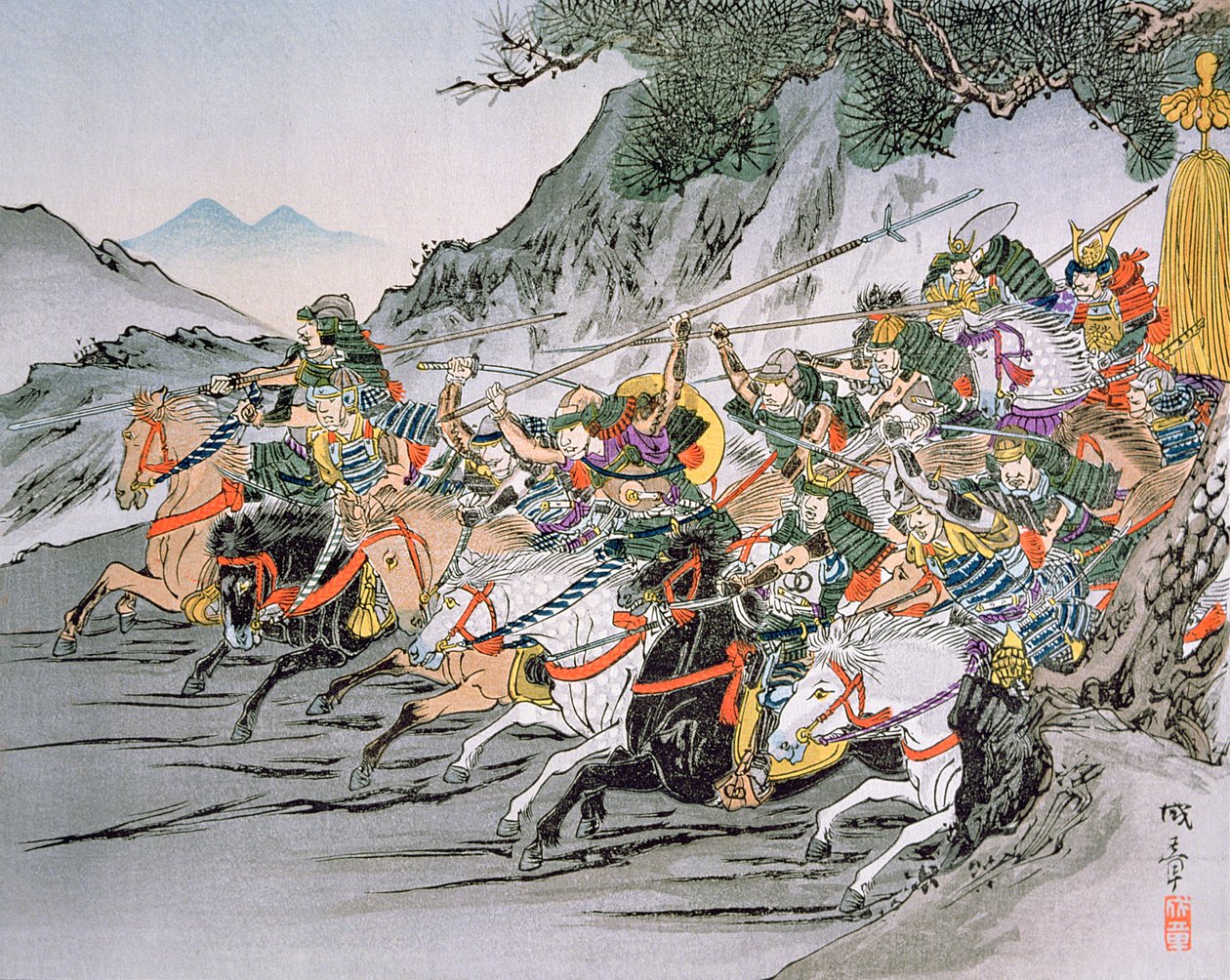 Slag bij Shizugatake Pass 1583 door School Japanese