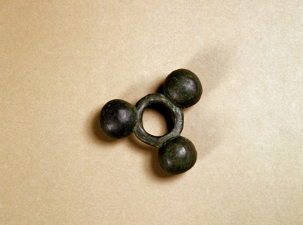 Bronzen ornament voor paardentuig, Kofun-periode door Japanese School