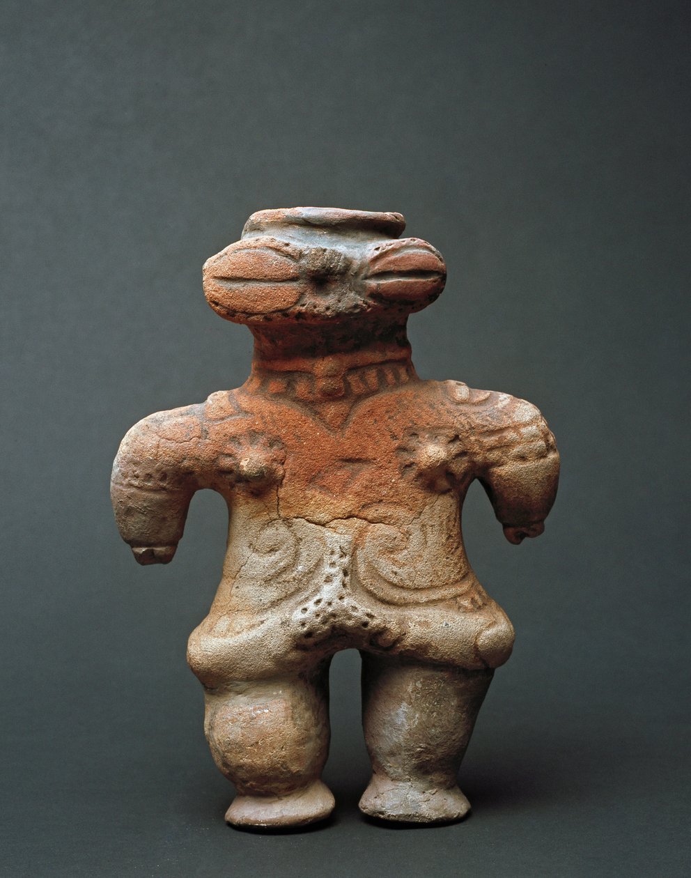 Terracotta dogu-sculptuur uit Akita, Jomon-periode door Japanese School