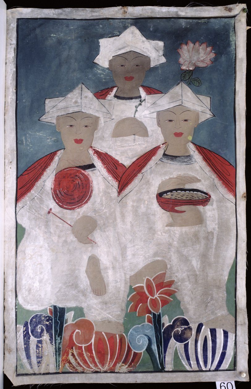 Simbul Jeseok (natuurlijk pigment op zijde) door School Korean