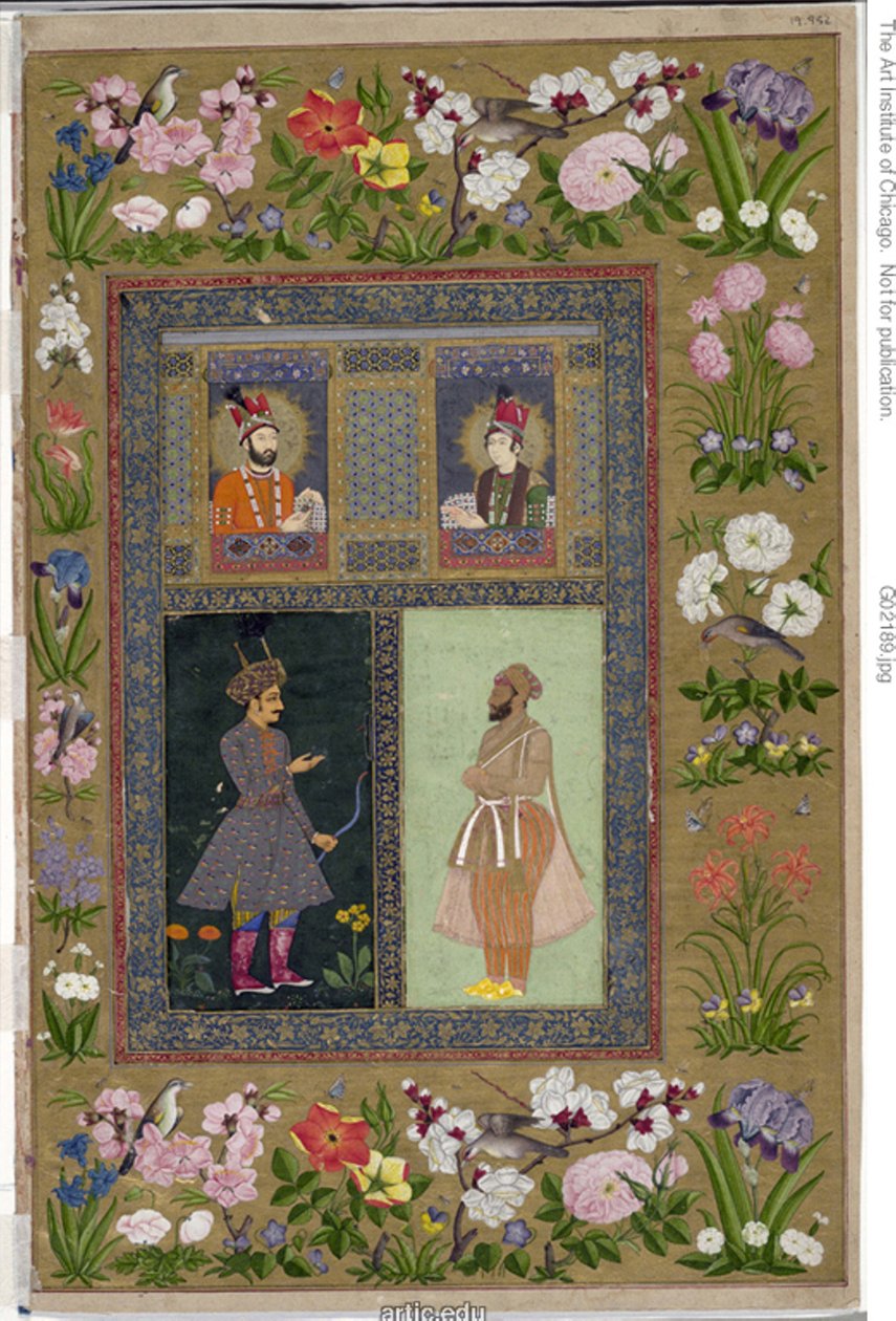 Pagina uit het St. Petersburg Album, door School Mughal