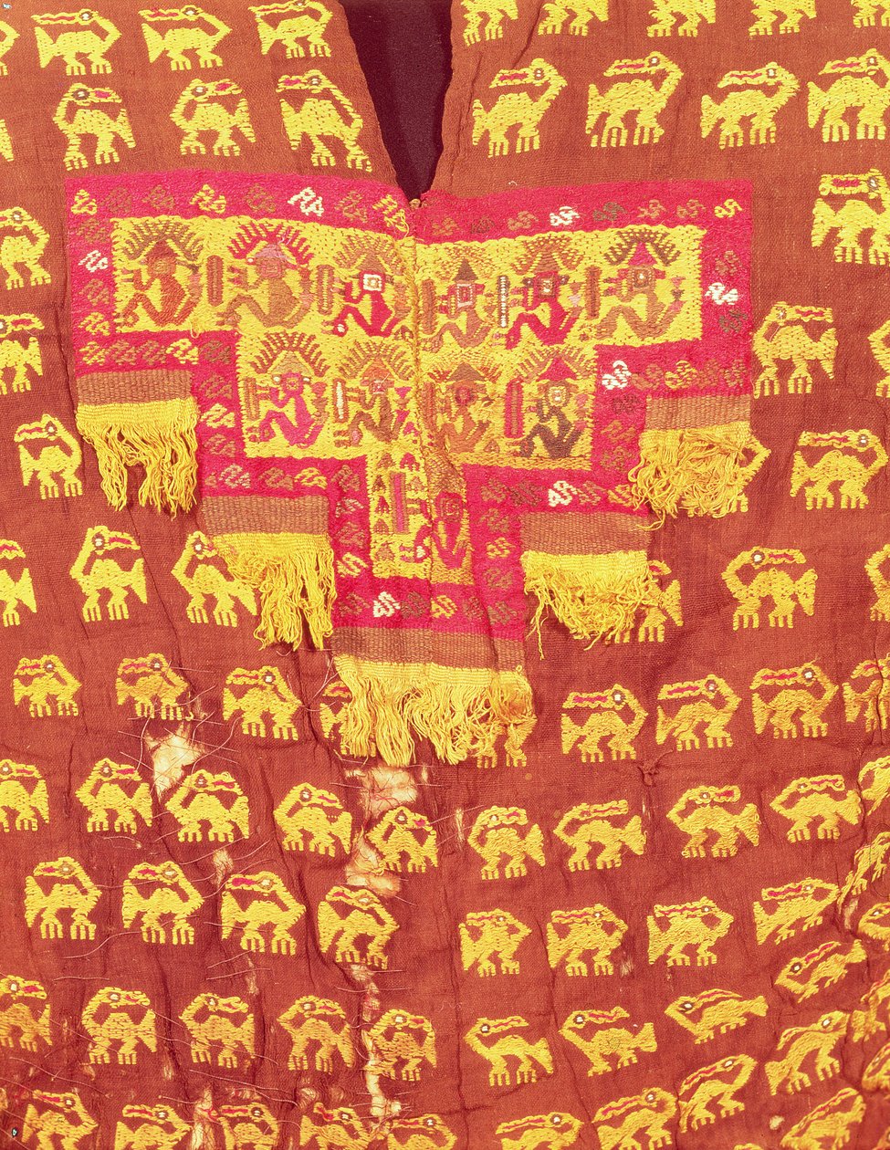 Toga van een edelman van het Chimu-koninkrijk (textiel) door School Peruvian
