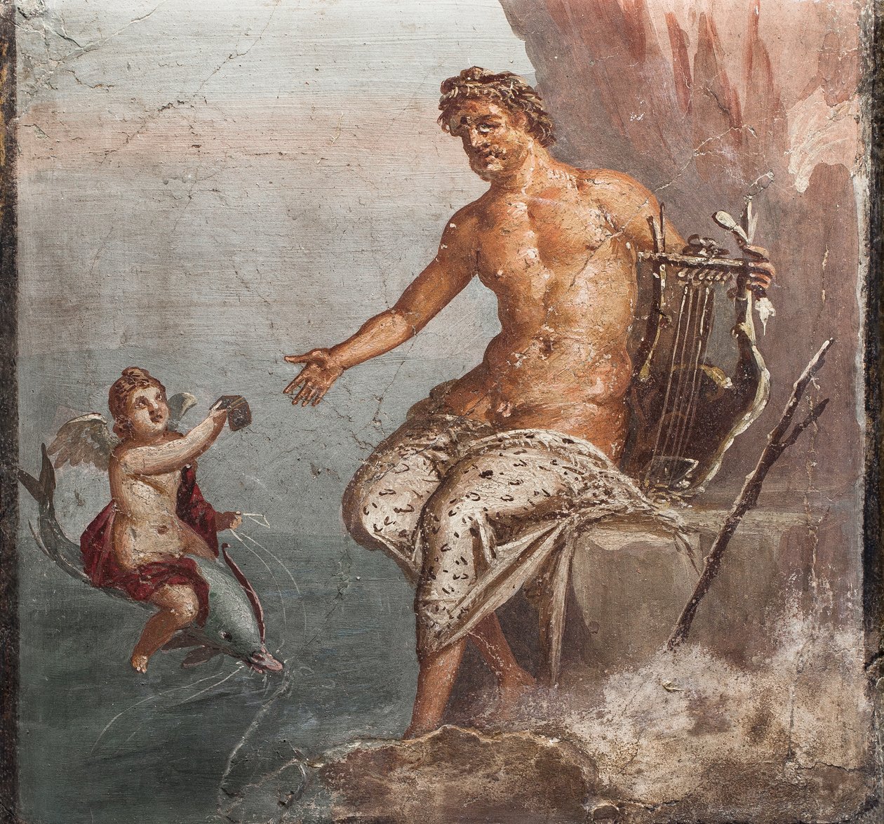 Polyphemus en Galatea, Herculaneum door School Roman