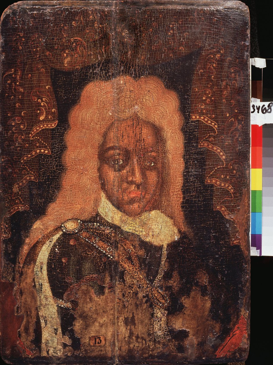 Portret van tsarevitsj Alexis Petrovitch door School Russian