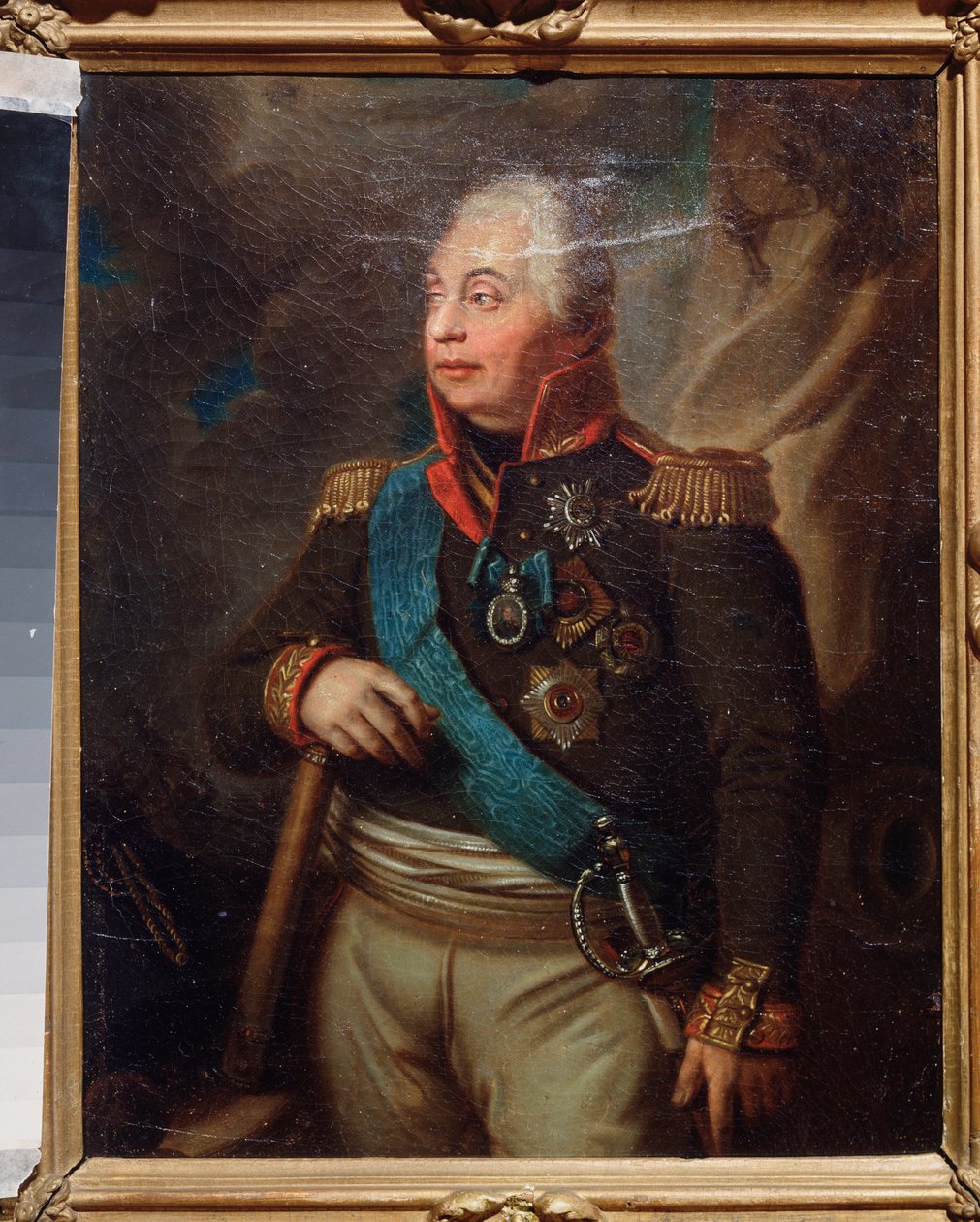 Portret van maarschalk Prins Mikhail Koutouzov door School Russian