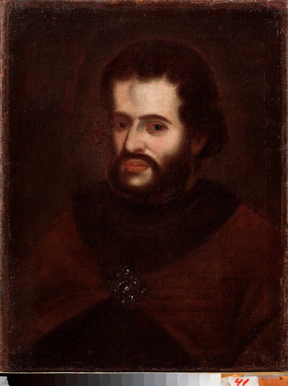 Portret van tsaar Ivan V Alexeyevich door School Russian