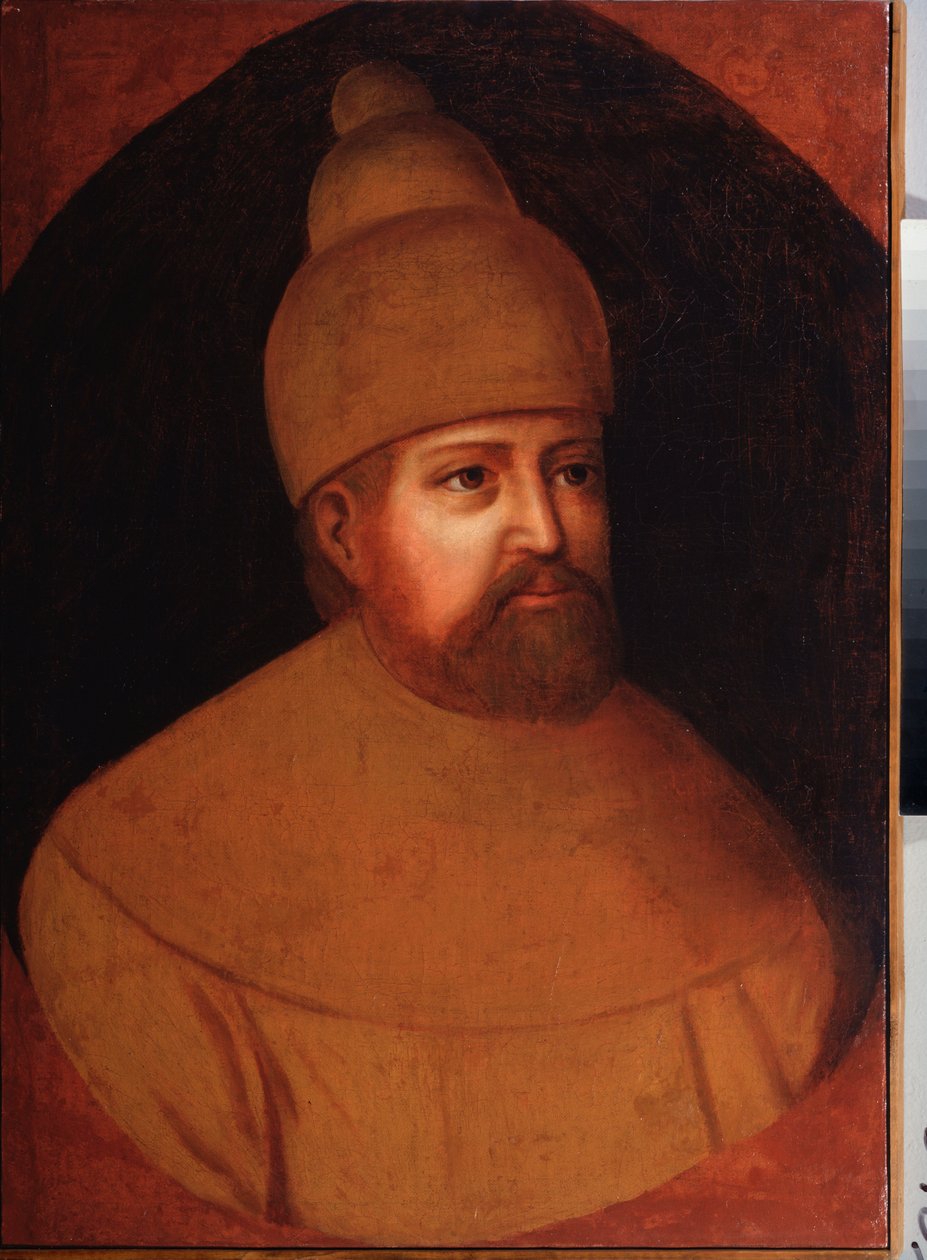 Portret van tsaar Michael I Fiodorovich Romanov van Rusland (1596-1645) door School Russian