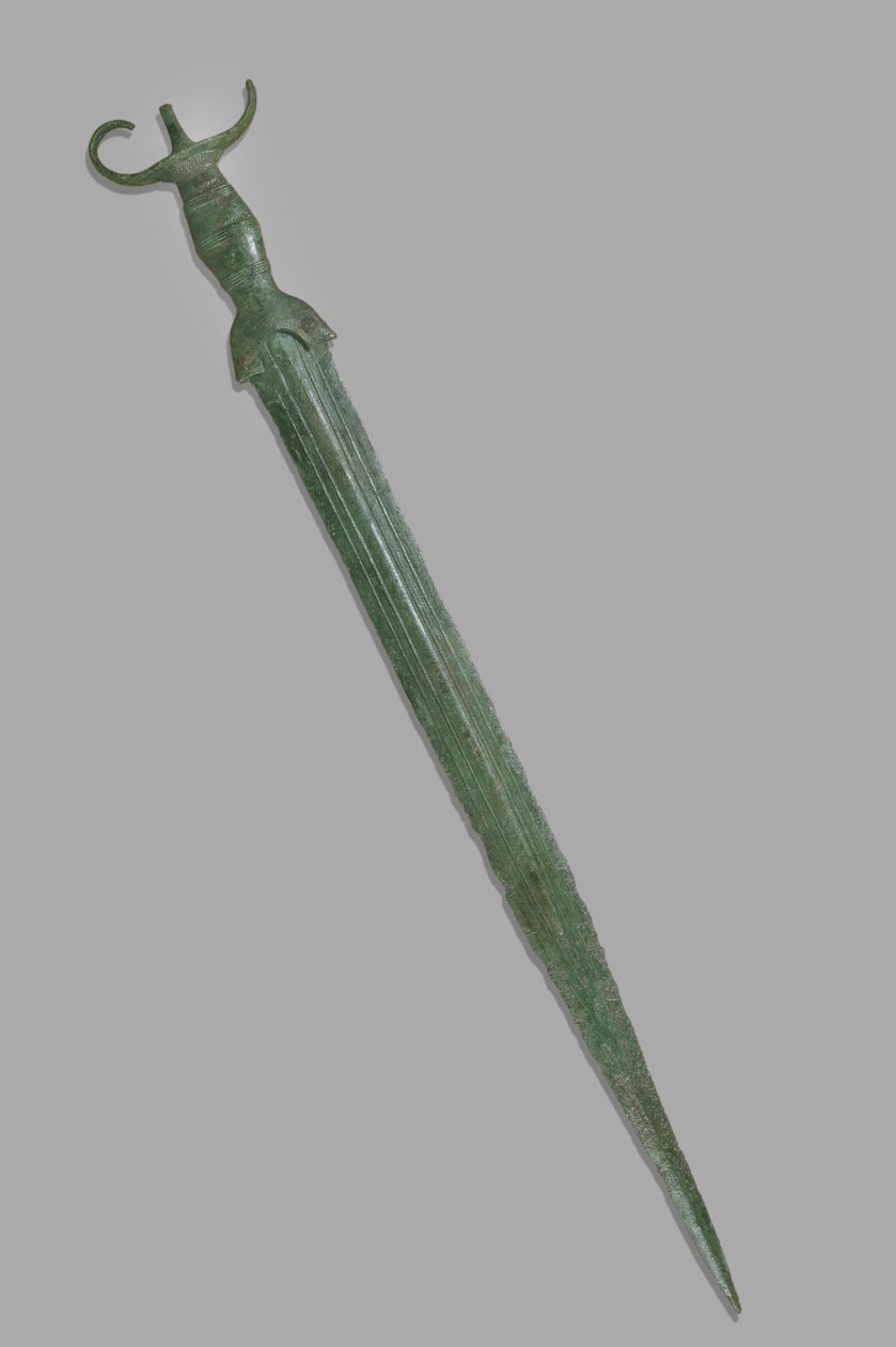 Zwaard, nabij Palermo, Siciliaans, 8e eeuw v.Chr. (brons) door School Sicilian