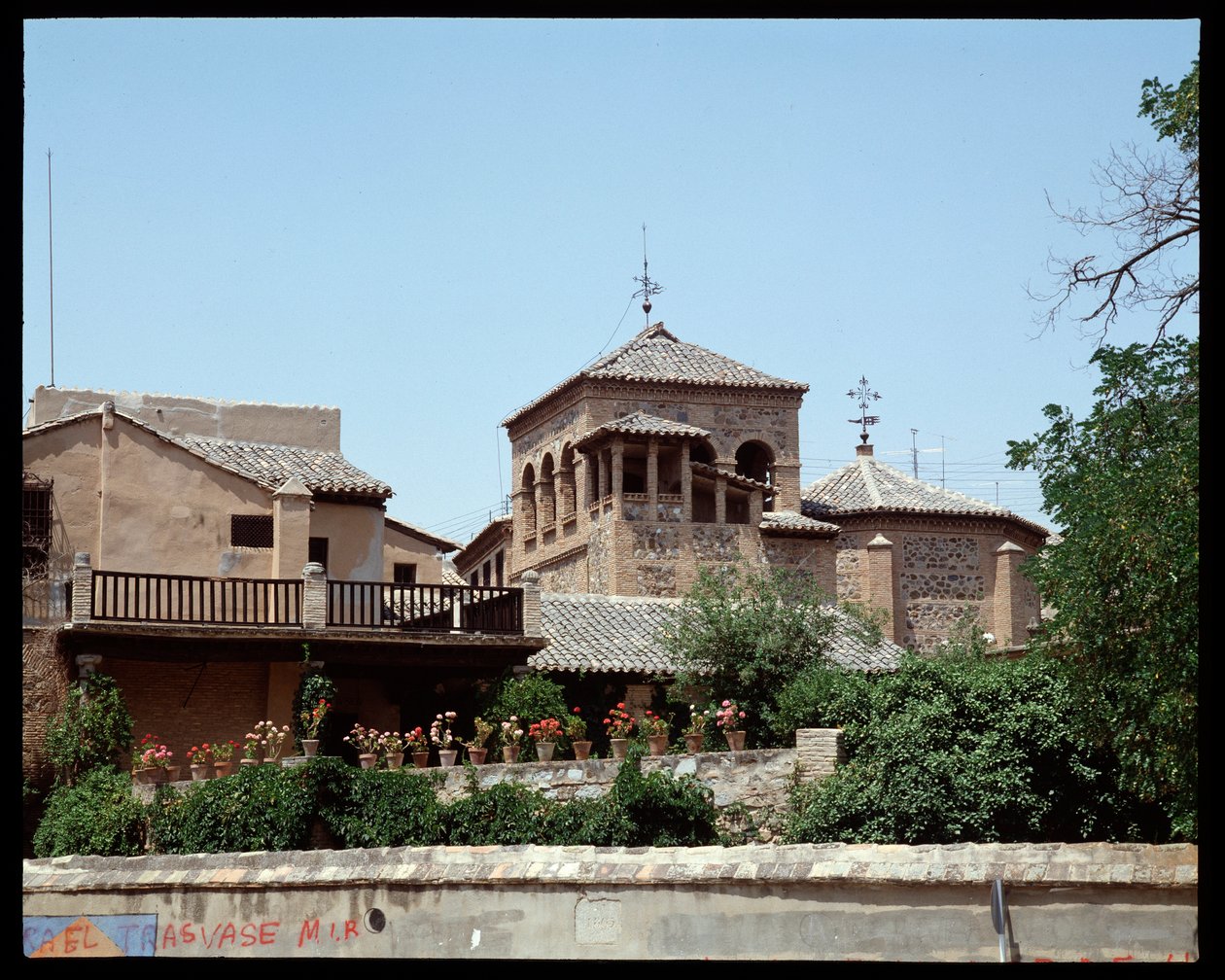Uitzicht op het huis van de schilder Dominikos Theotokopoulos genaamd El Greco door School Spanish