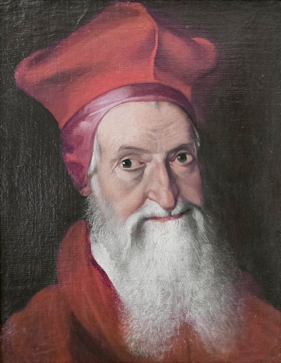 Portret van kardinaal Domenico Morone door Scipione (1550-98) Pulzone