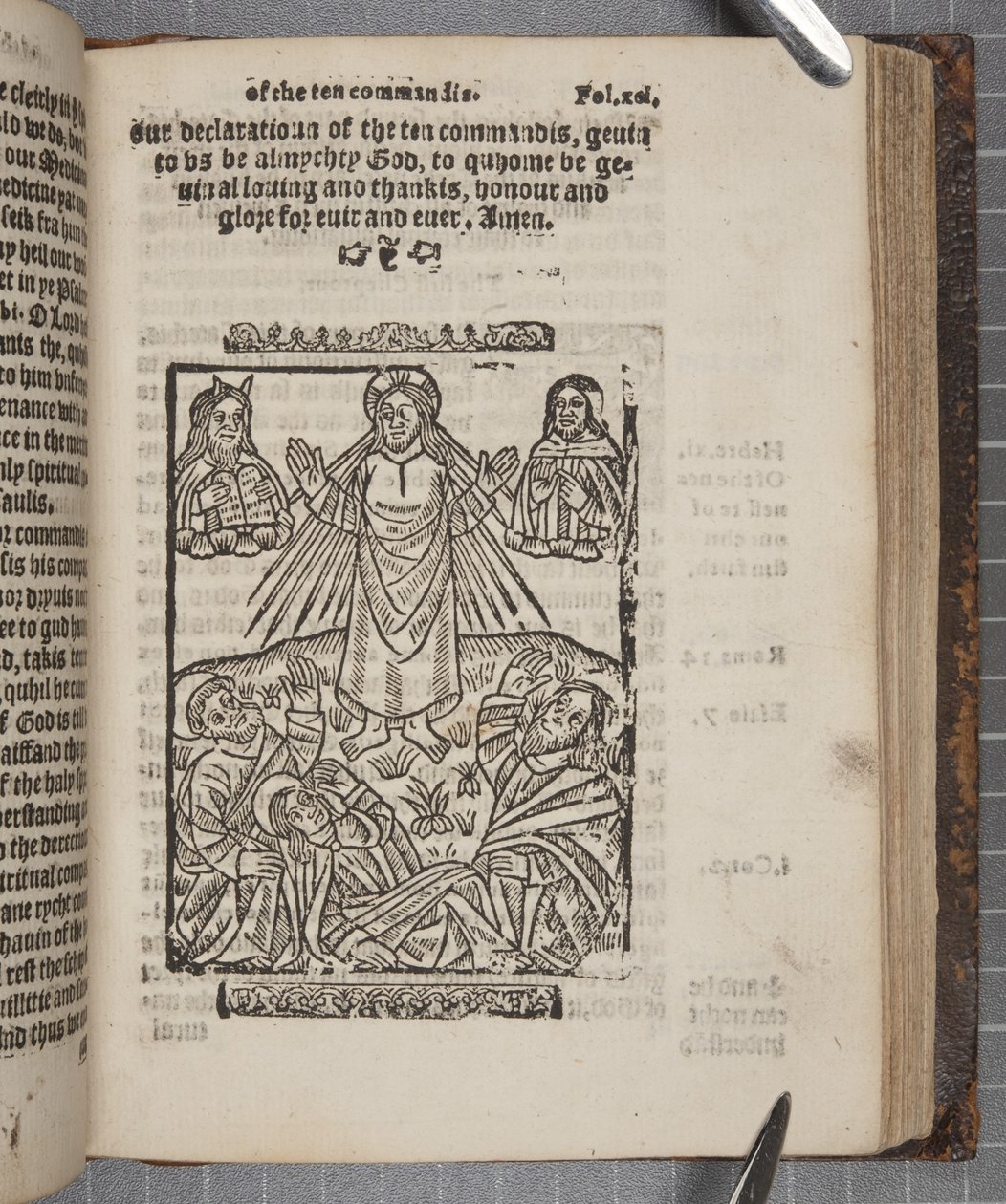 Fol 91, uit De Catechismus, 1552 door Scottish School