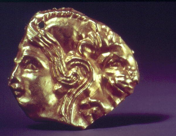 Hoofd van een jongeling en leeuw door Scythian