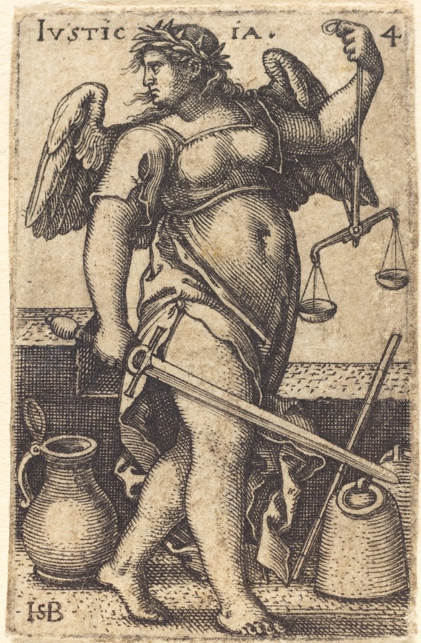Justicia door Sebald Beham