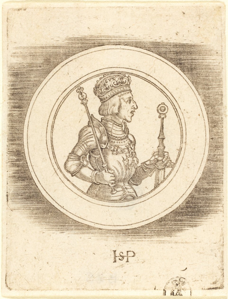 Medaille van Koning Ferdinand van Hongarije en Bohemen door Sebald Beham