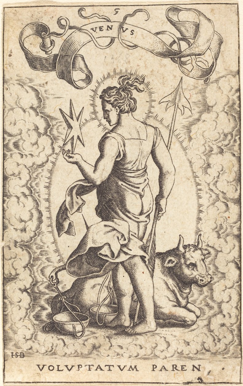 Venus door Sebald Beham