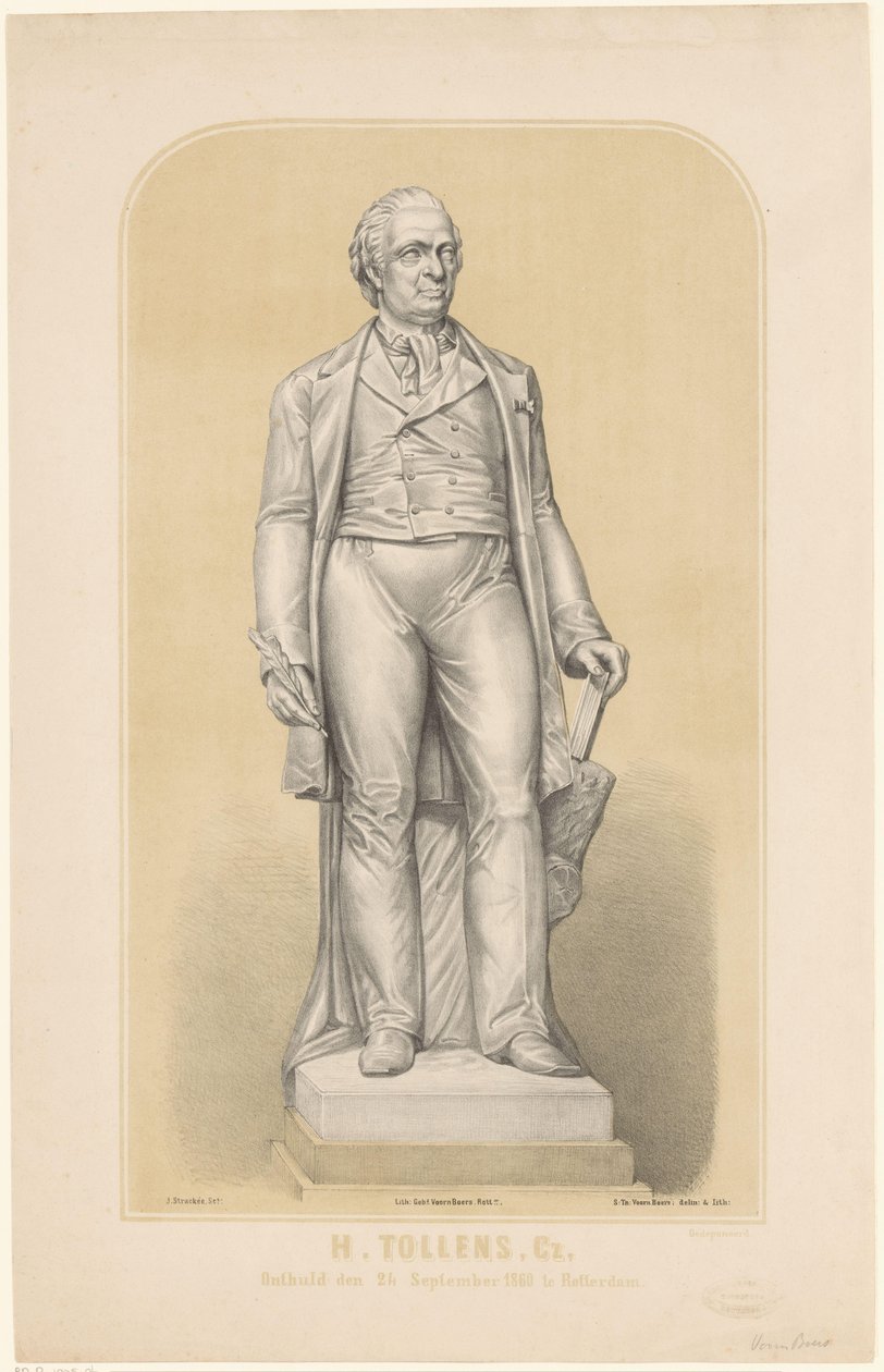 Standbeeld van Hendrik Tollens door Sebastiaan Theodorus Voorn Boers