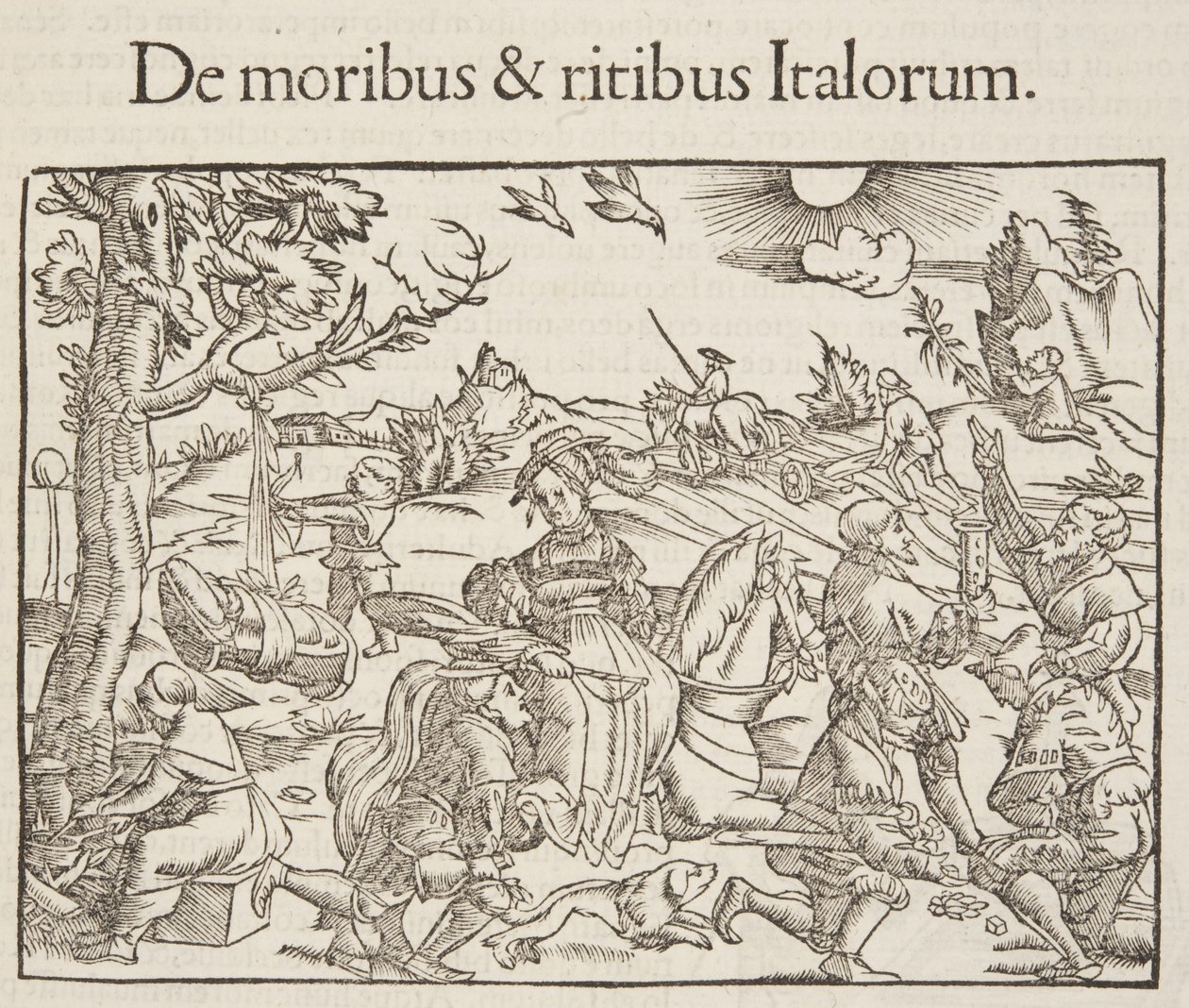 Cosmographia, detail van Fol 201, 1544 door Sebastian Munster