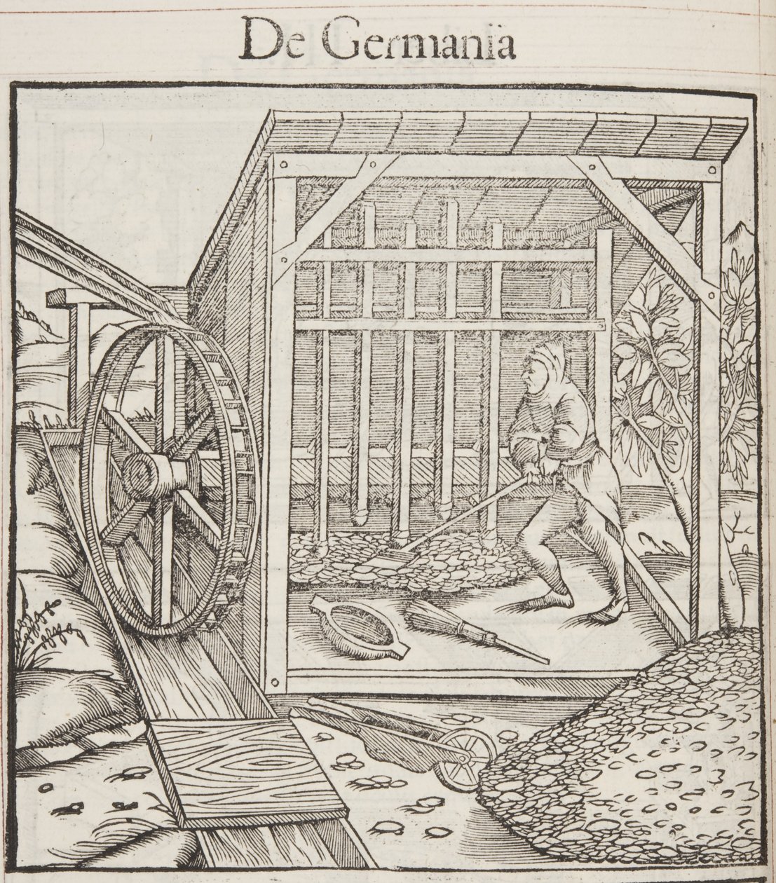 Cosmographia, detail van Fol 43 door Sebastian Munster
