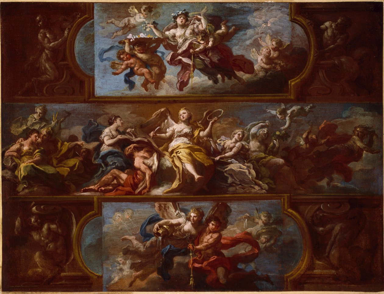 Allegorie, c.1700 door Sebastiano Conca