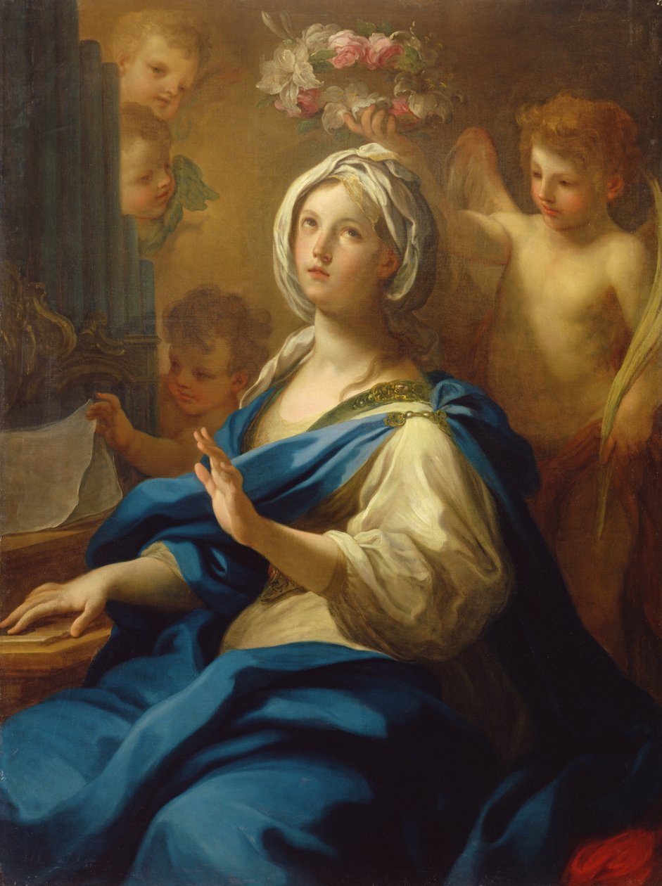 St. Cecilia door Sebastiano Conca