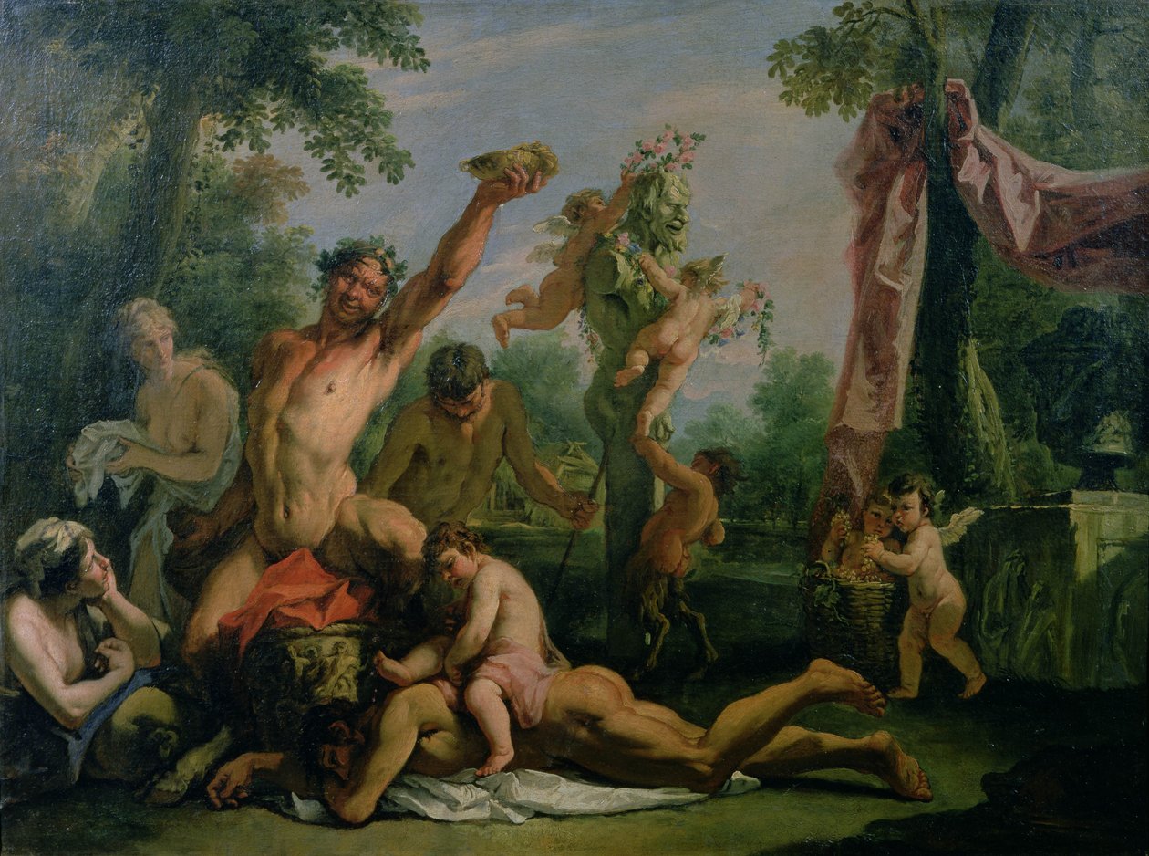Bacchanalia door Sebastiano Ricci