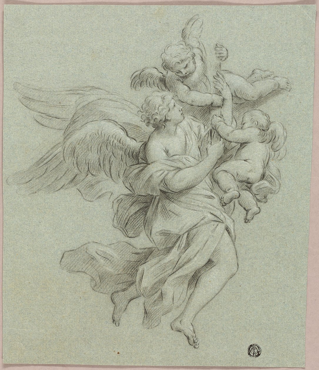Engel met Putti door Sebastiano Conca