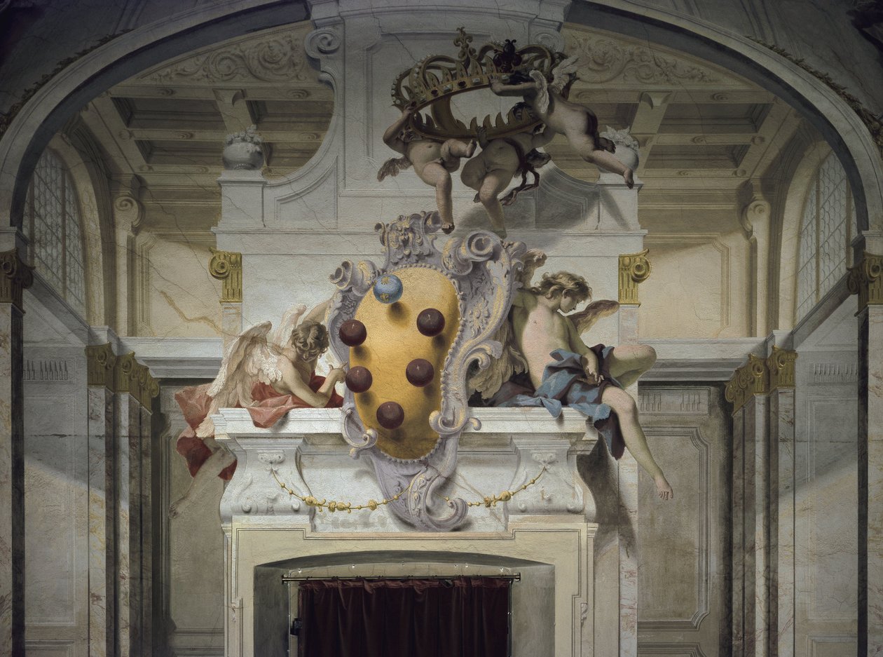 Medici wapen door Sebastiano Ricci