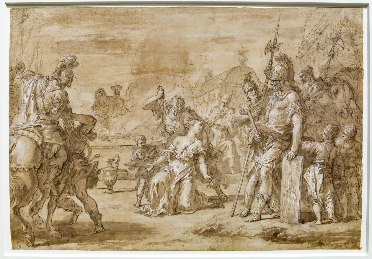 Offer van Polyxena door Sebastiano Ricci