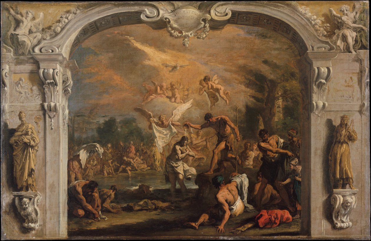 De doop van Christus door Sebastiano Ricci