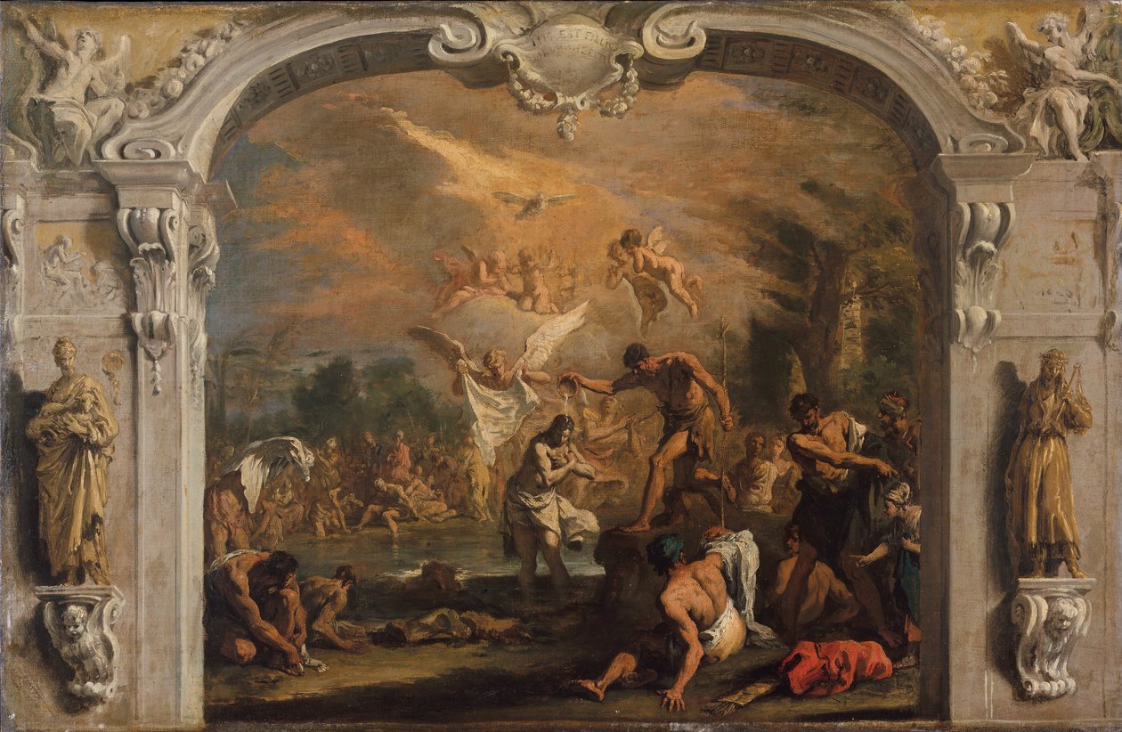 De doop van Christus door Sebastiano Ricci