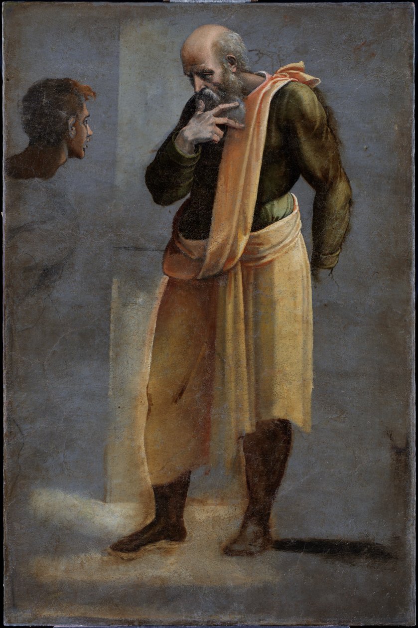 De Visitatie - Sint Zaccharia door Sebastiano del (c.1485-1547) Piombo