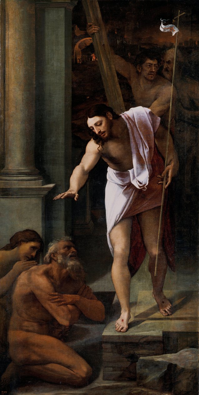Christus in het voorgeborchte door Sebastiano del (c.1485 1547) Piombo