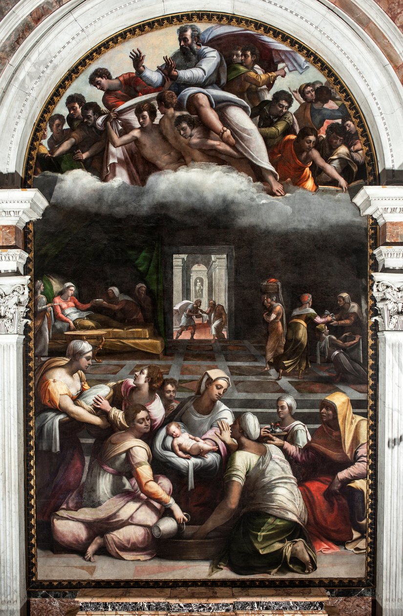 De geboorte van de maagd door Sebastiano del (c.1485 1547) Piombo