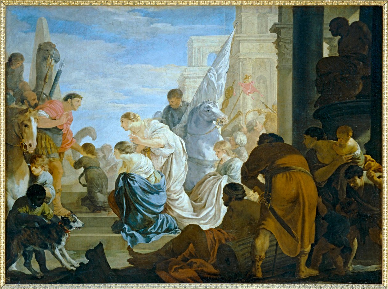 De ontmoeting tussen Marc Anthony en Cleopi¢tre  - De ontmoeting tussen Marc Anthony en Cleopatre ... door Sébastien Bourdon