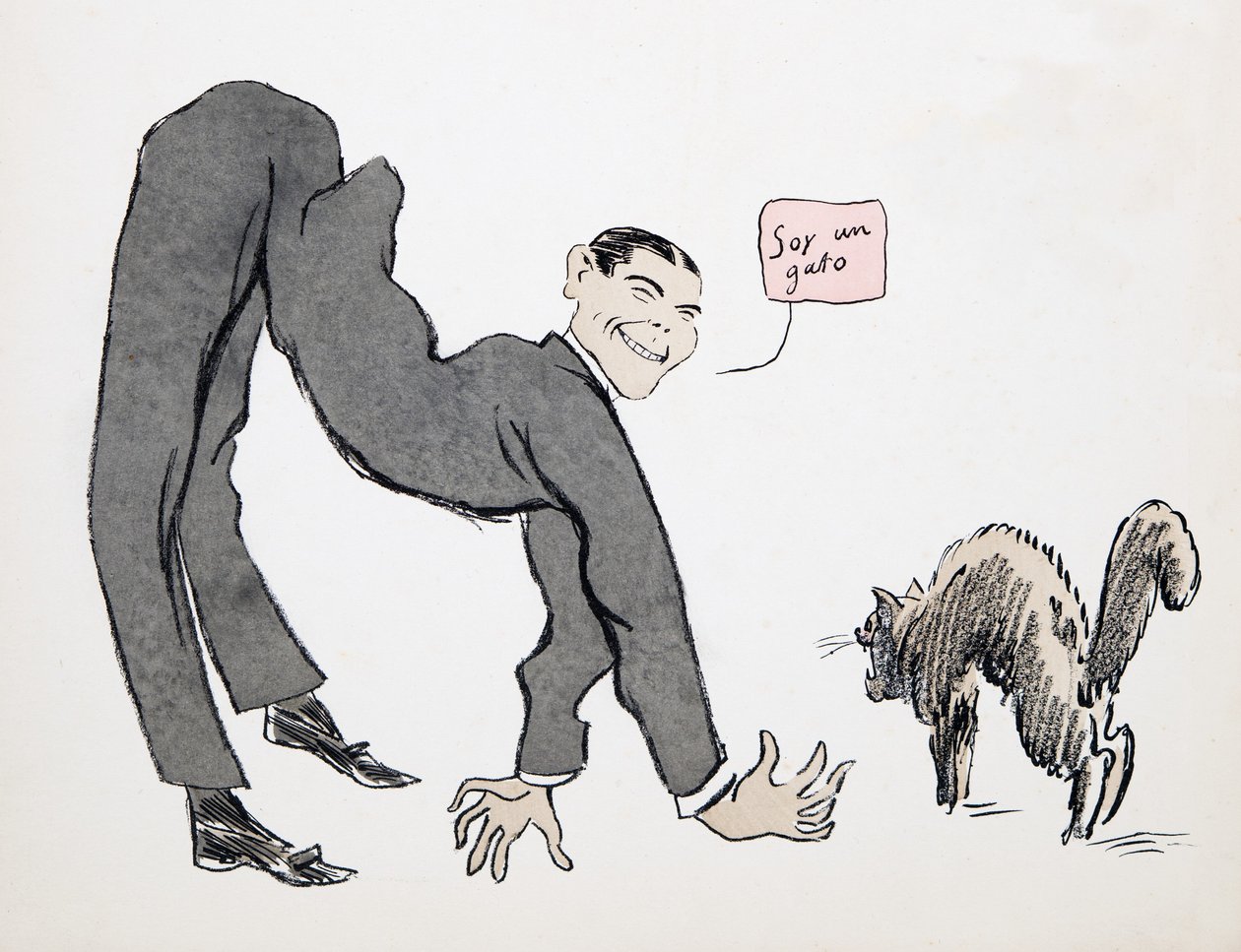 Ik ben een kat, uit White Bottoms, uitgegeven 1927 door Sem