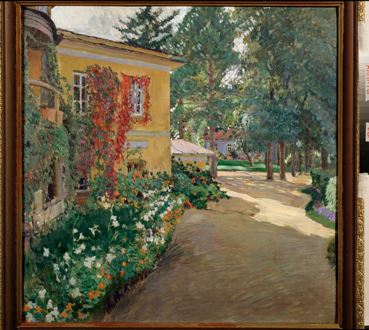Op een landgoed door Sergei Arsenevich Vinogradov