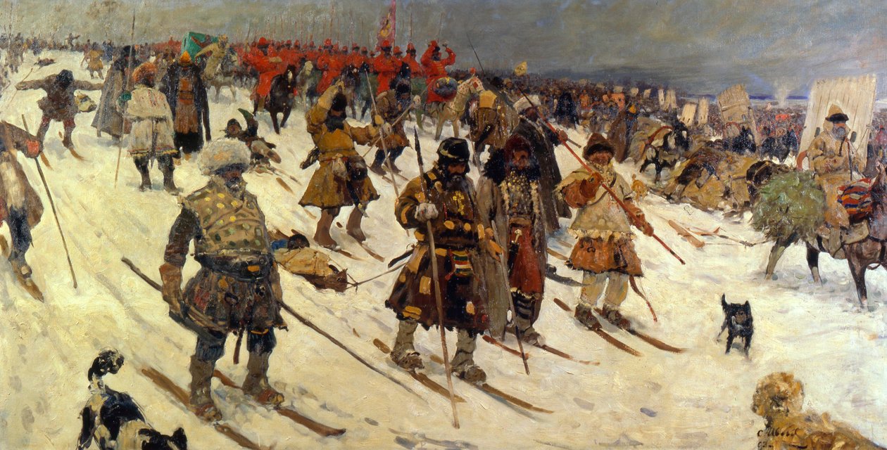 Militaire campagne van de Russen in de 16e eeuw, 1903 door Sergei Ivanov