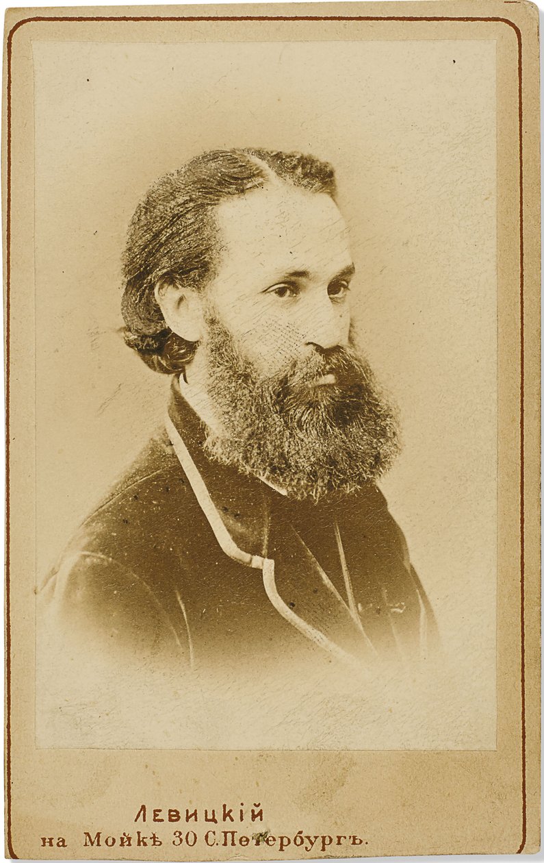 Portret van de cellist Karl Yulievich Davidov 1838-1889 door Sergei Lvovich Levitsky