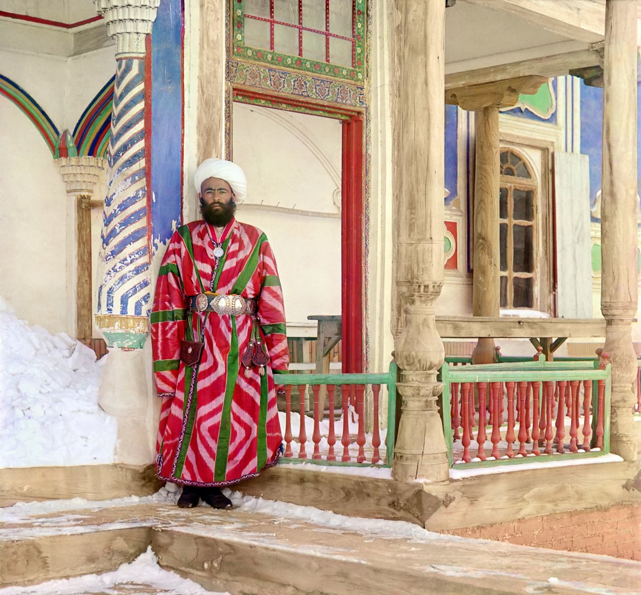 Bureaucraat in Bukhara door Sergei Mikhailovich Prokudin Gorskii