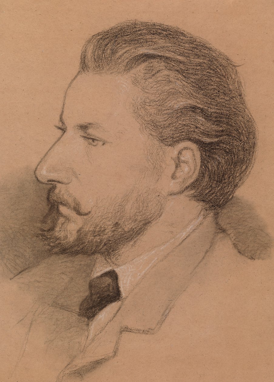 Portret van een man door Severin Falkman