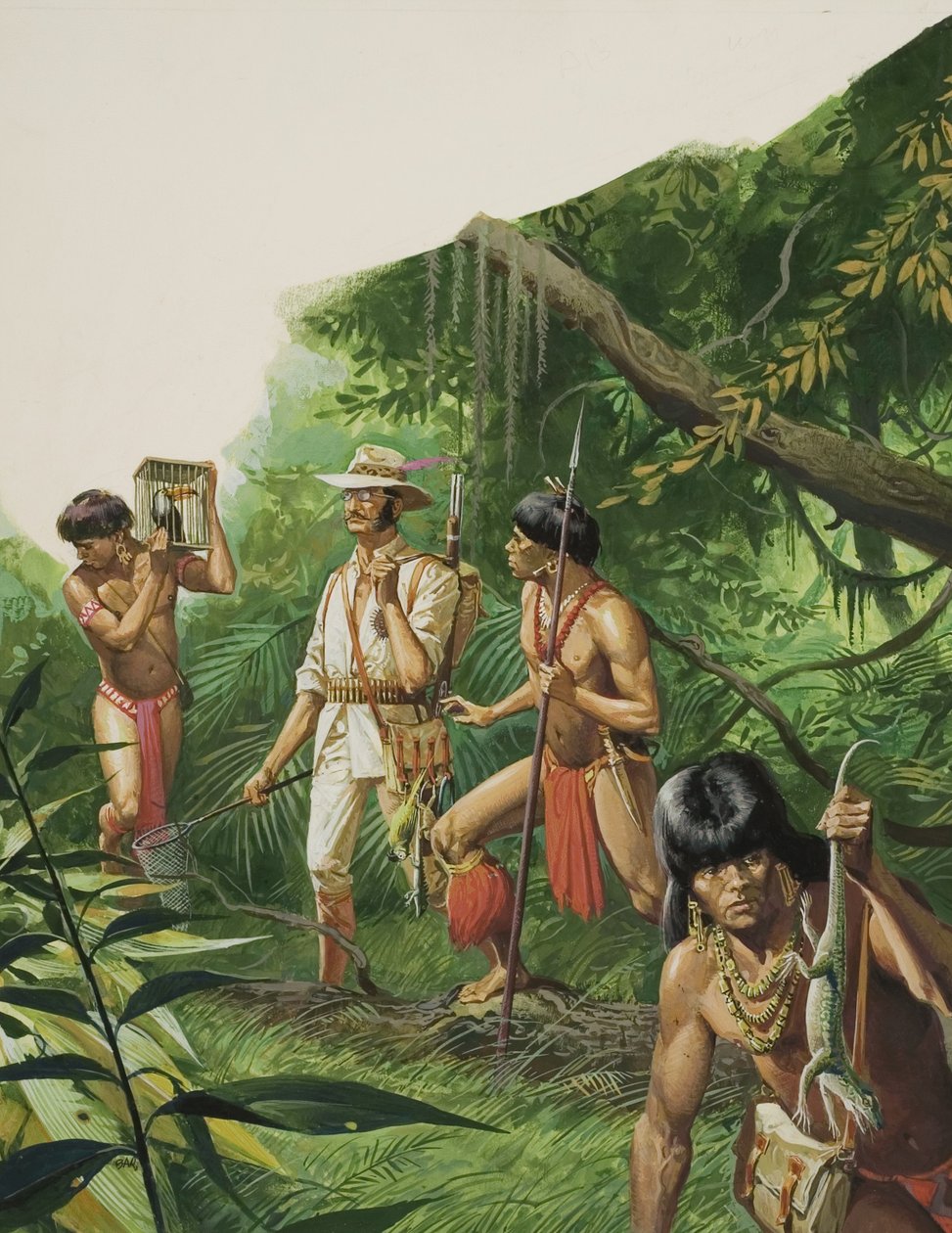 Henry Bates, ontdekkingsreiziger van het Amazonegebied door Severino Baraldi
