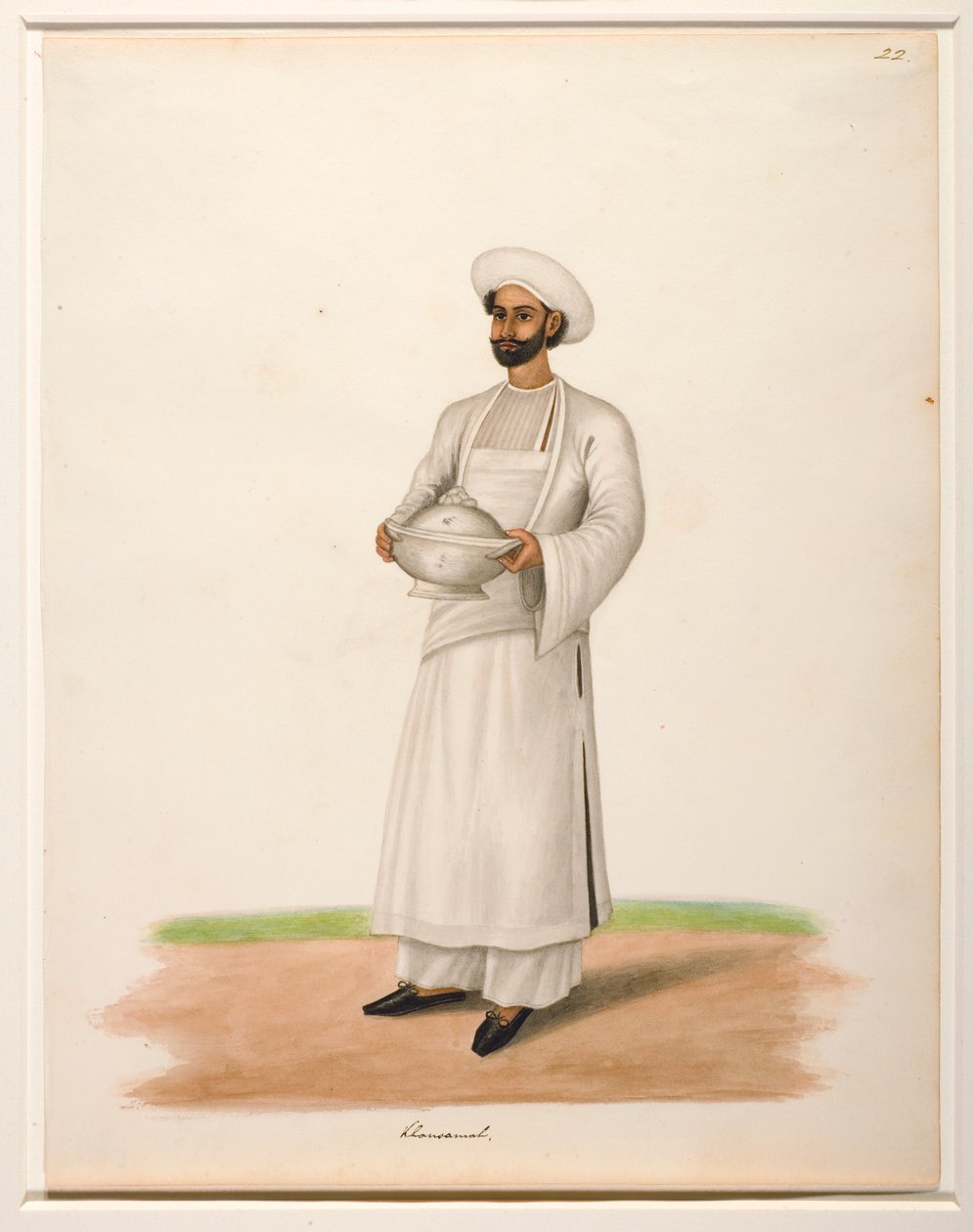 Khansama met een Terrine, ca. 1846 door Shaik Muhammad Amir of Karraya