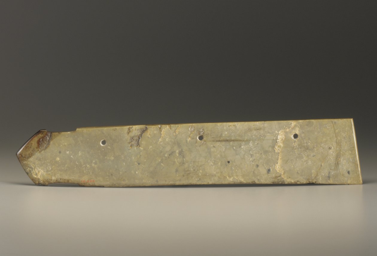Grote hakvormig object van het type kuei door Shang Dynasty Chinese School