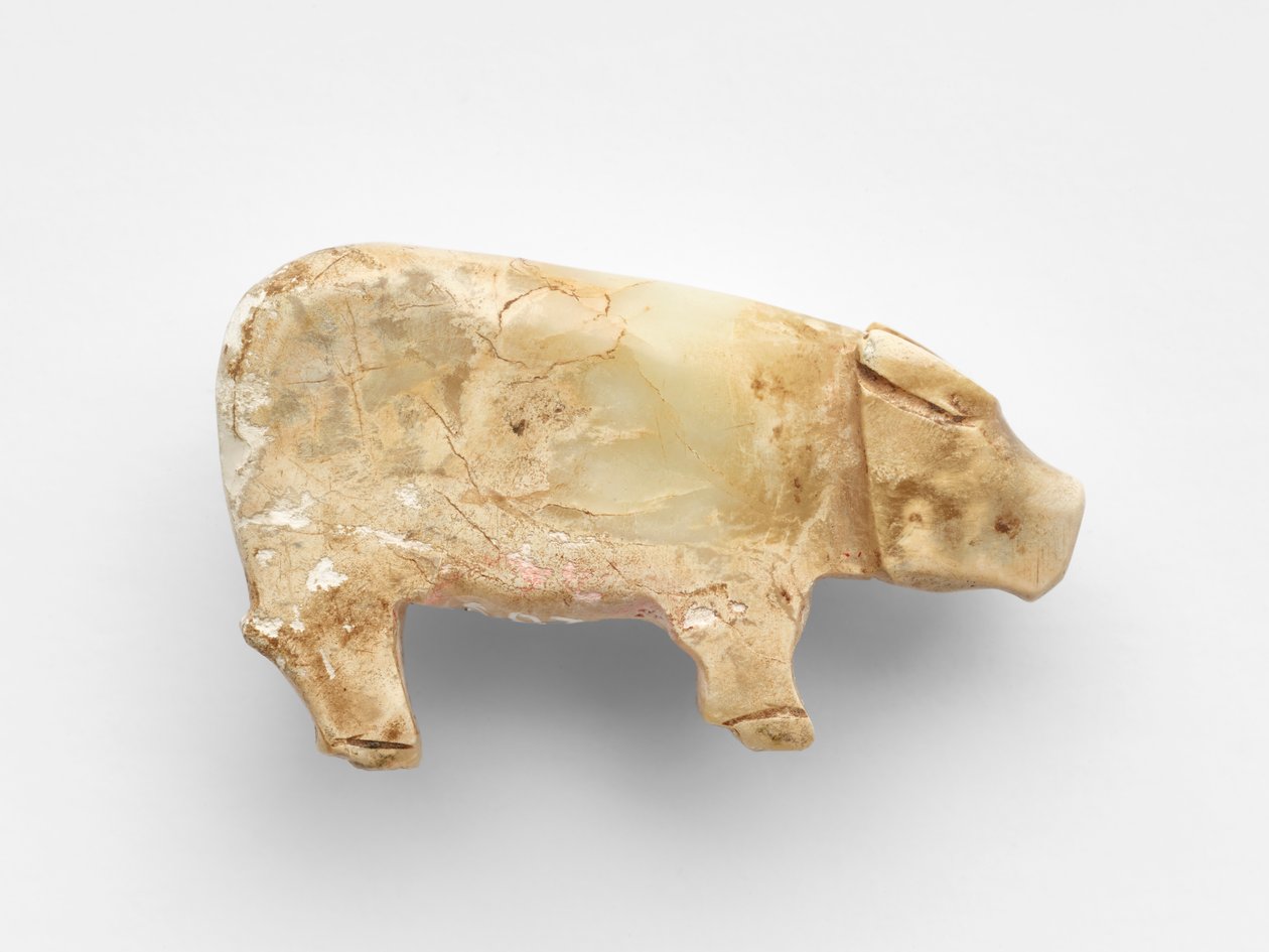 Hanger in de vorm van een waterbuffel, c.1100-1000 v.Chr. door Shang Dynasty Chinese School