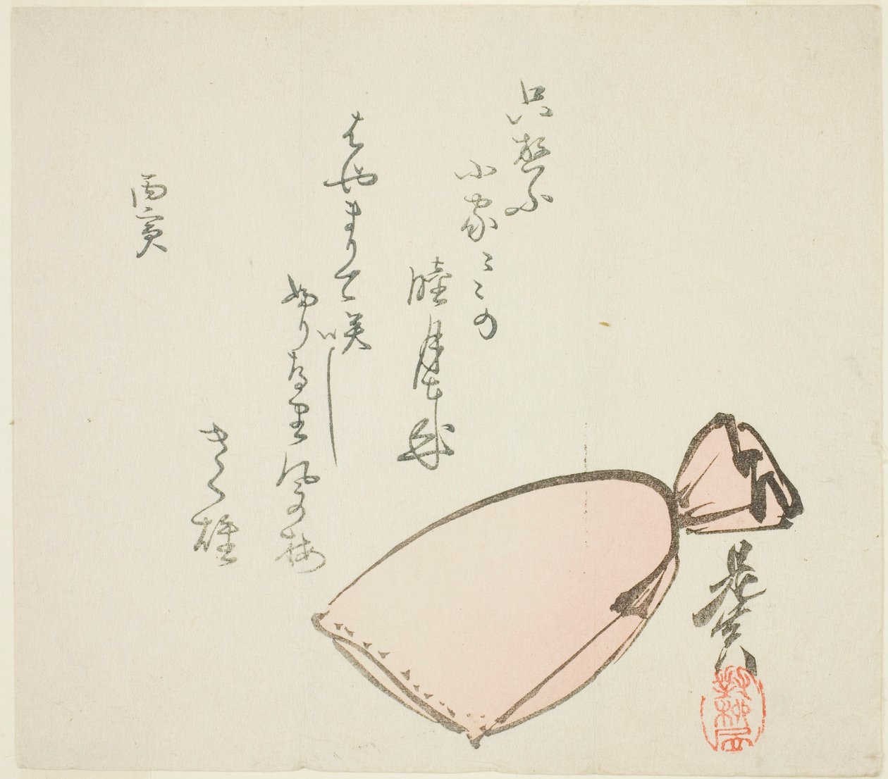 Een tas door Shibata Zeshin