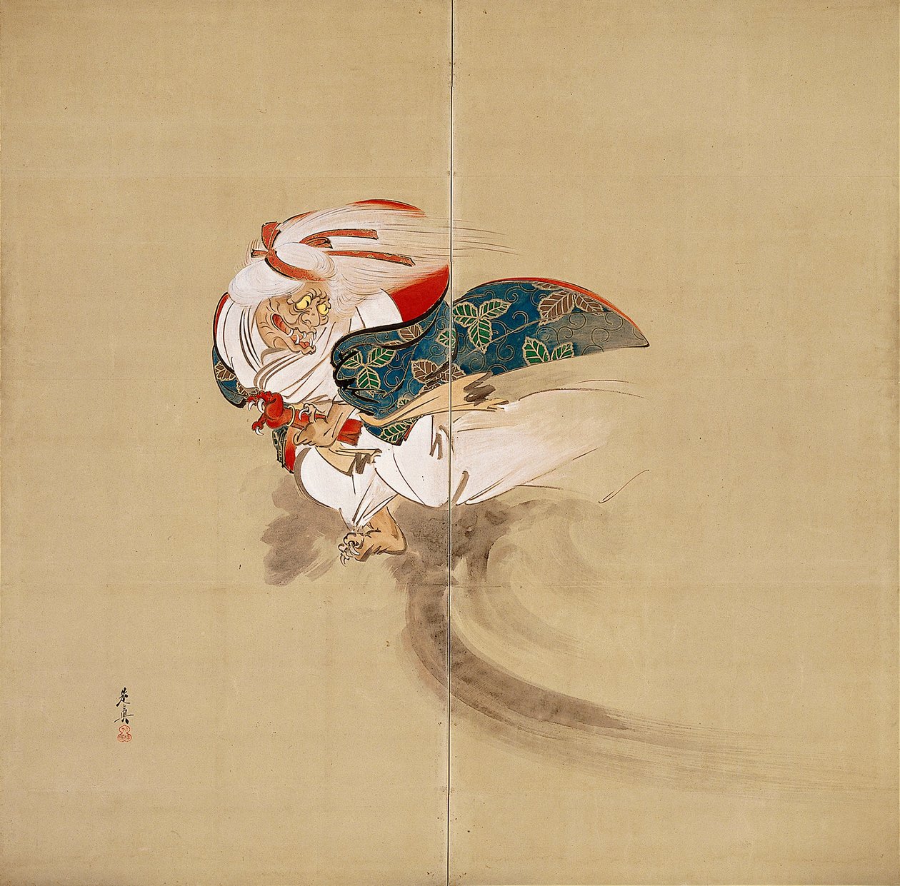 Ibaraki [rechterhelft van een paar] door Shibata Zeshin